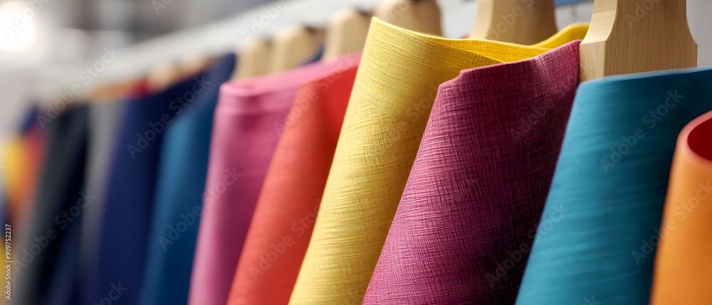 Aufkleber innovative textile laboratory showcasing a diverse array of smart high tech materials and fabrics be