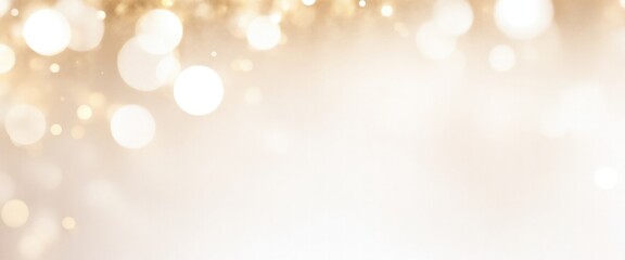 White and Gold Abstract bokeh background