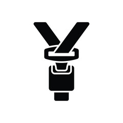 Seat belt vector icon