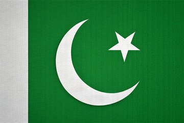 Pakistan Flag with decorative theme texture Happy Independence Day