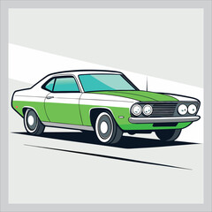 Vintage car vector