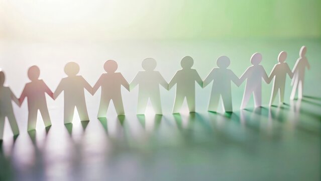 Paper Cut Representation of Diversity and Employment Leadership
