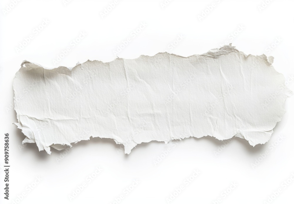 Poster torn note and white paper background with ripped message