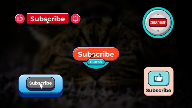 Cartoon Subscribe Button