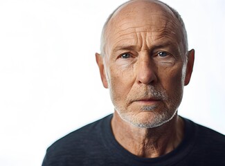 Obraz premium Close up Portrait of Senior Man with Grey Beard