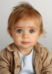 Fototapeta premium Portrait of a blonde baby boy