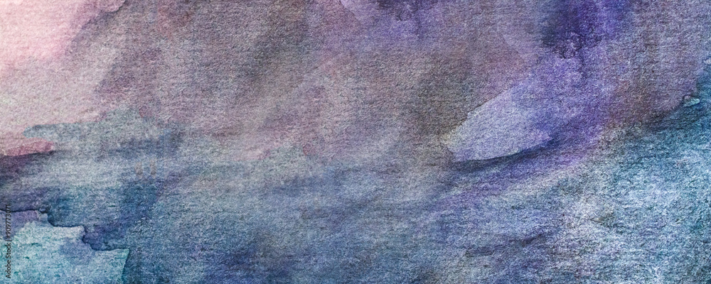 Poster blue violet abstract watercolor macro texture