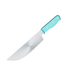 blue knife 3d illustration