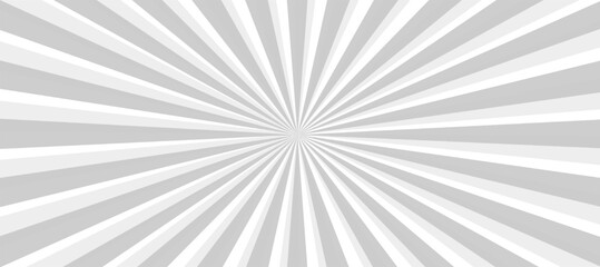 Grey and white sunburst background