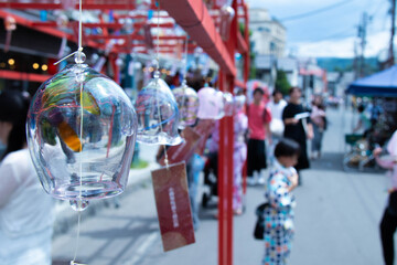 風鈴のあるお祭り