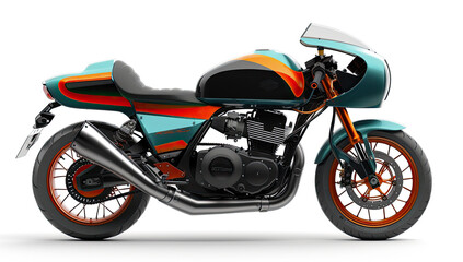 Obraz premium Old sports bike. Created with Ai