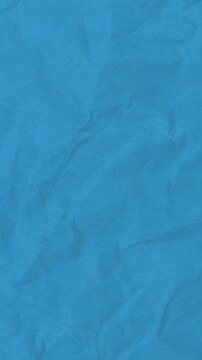 Video effects animation blue paper background 4k abstract motion surface pattern vertical dark background
