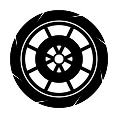 wheel icon illustration vector