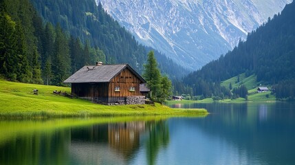 Obraz premium Europe, Austria, Tyrol, Ötztal Alps, Ötztal: A summer idyll at Winkelbergsee near Längenfeld.