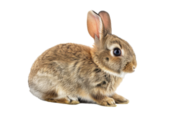 Rabbit isolated on white background