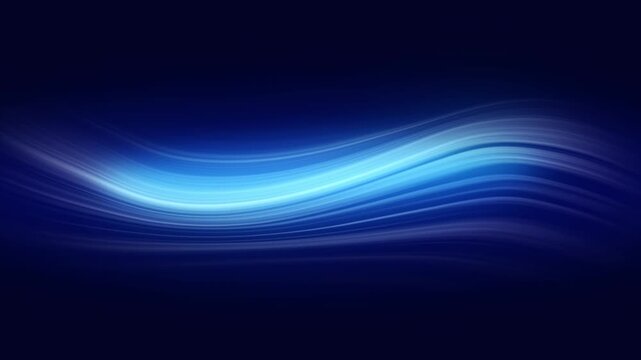 波うつ青いラインのテロップ用背景動画