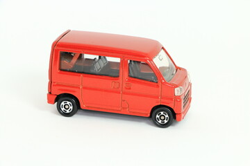 cargo van, truck, orange, delivery car, die cast car, toy car