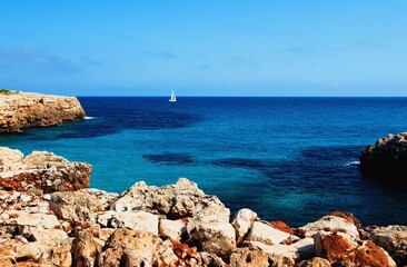 Cala Morlanda on the island of Mallorca in the Balearic archipelago in the Mediterranean Sea.