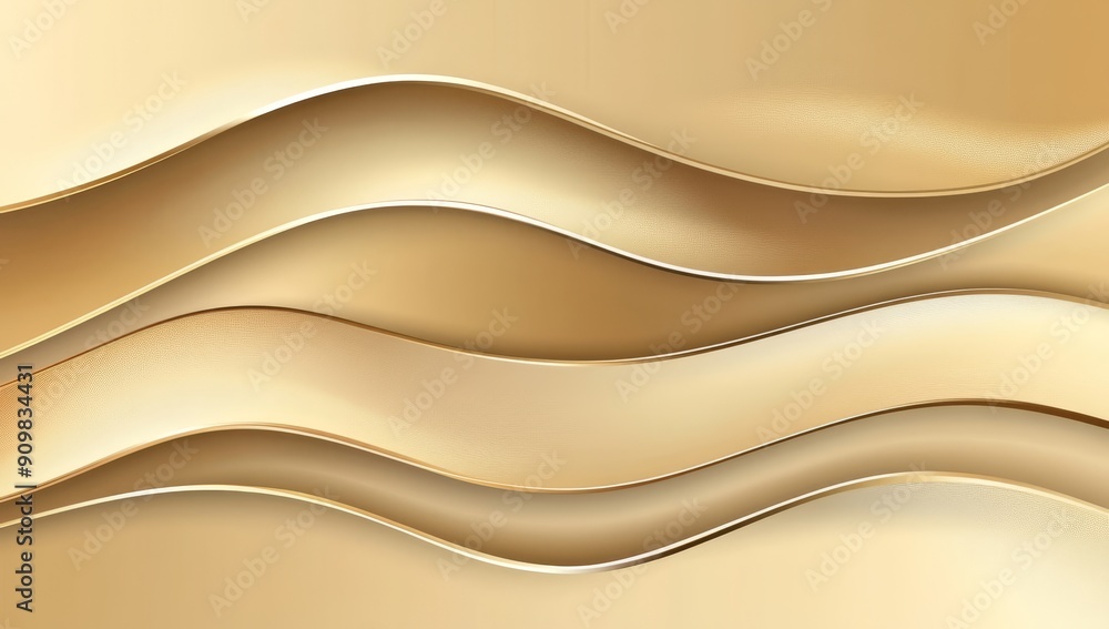 Poster background texture for design with gold gradient blurred background and soft glowing backdrop