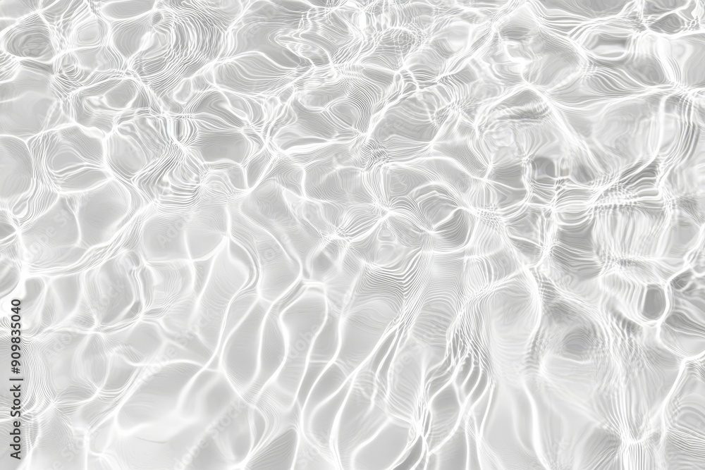 Poster the surface of white water bubbles and splashes with transparent white colored transparent water sur