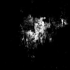 Vintage Dark Grunge Texture with Abstract Brushstrokes - Retro Distress Background