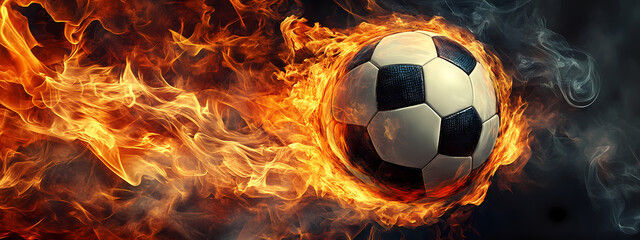 Fototapeta premium Inferno Soccer Spirit