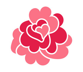 Rose flower illustration vector. Suitable use for botanical, boutique, beautiful things, design decoration, tattoo, skincare brand, and more