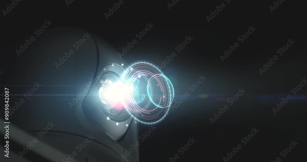 Aufkleber security camera surveillance system for motion and face identity detection recognition sensor, live 