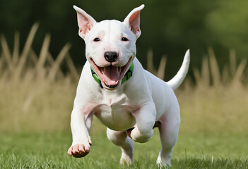 Cachorro divertido de Bull Terrier