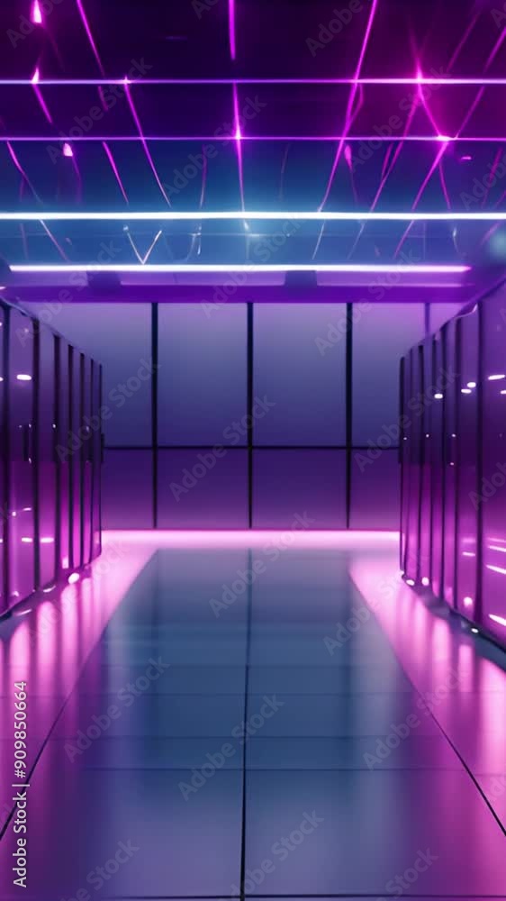 Aufkleber advanced data center server racks emit a futuristic glow of modern digital infrastructure. future te