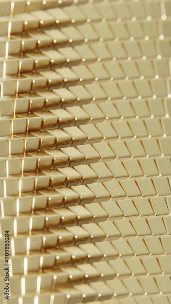 Poster abstract golden pattern with colorful light reflections