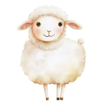recommend clip art: sheep cartoon watercolor Clip Art
