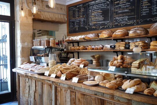 Cute Paris bakery with fresh pastries, vintage charm, and picturesque details.