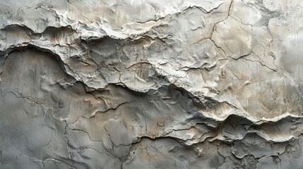 Fototapeta premium Detailed Texture of Cracked Concrete Wall With Subtle Earth Tones in Indoor Setting