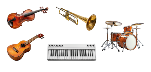 set of musical instruments
