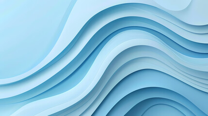 Obraz premium Abstract background with a 3D wavy pattern in shades of blue. A modern and minimalist design that can be used for various purposes like websites, presentations, or social media.