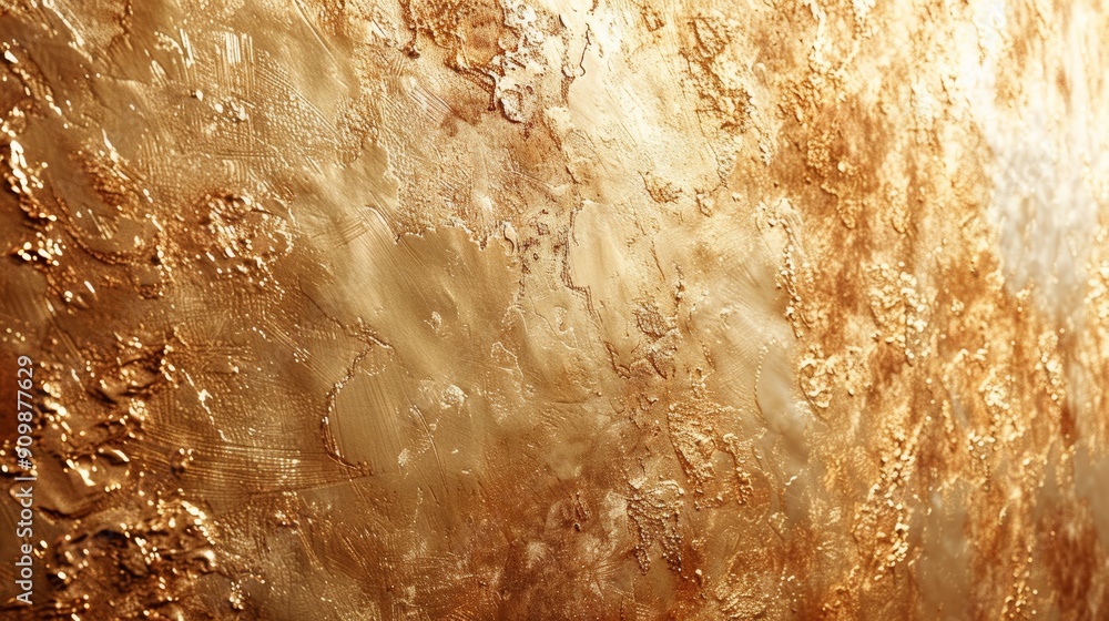 Poster elegant golden textured surface crafted with intricate patterns in warm lighting