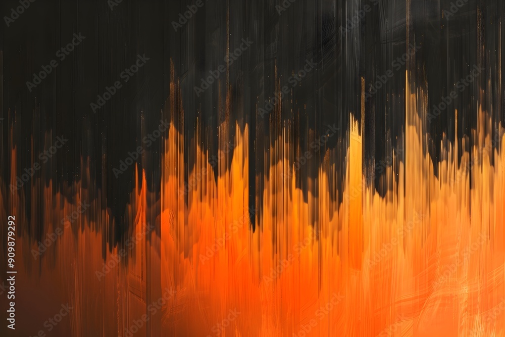 Poster orange gradient texture, vertical lines, noise effect, noise texture, orange noise texture backgroun