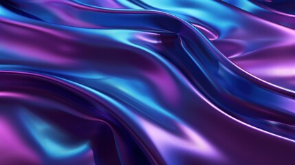 Obraz premium Abstract Purple and Blue Iridescent Fabric Background