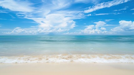 Obraz premium Tranquil Beachscape with Azure Sky