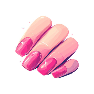 recommend clip art: Nails vector manicure illustration , manicure woman hand, cosmetology clipart, Beauty salon fashion , shellac nail polish, acrylic nails gel vector isolated on white background