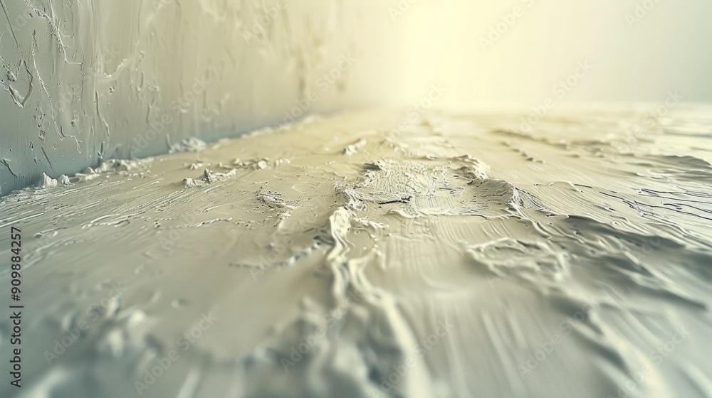 Aufkleber textured surface with subtle shadows and light in a warm indoor setting