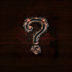 Question Mark Door Sign Mystery Riddle