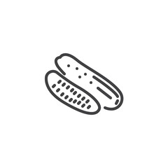 Cucumber line icon