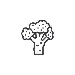Broccoli line icon
