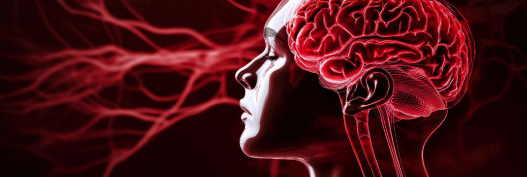 World Stroke Day. the human brain. pain in the head. problems with the brain.