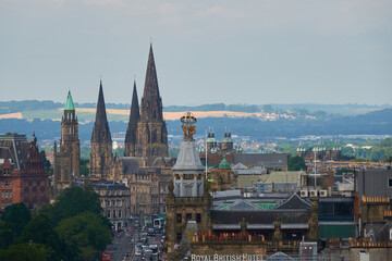 Obraz premium Stunning Edinburgh Architecture in August