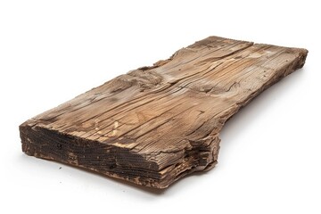 Rough wooden plank cut out, ai
