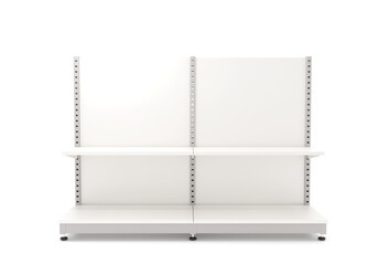 empty white supermarket shelf © P24_Design
