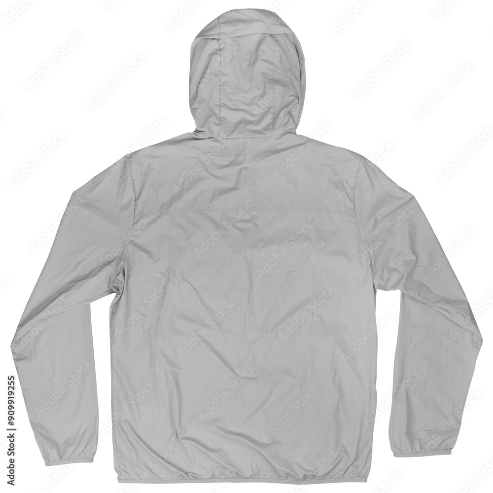 Sticker back gray uv protection jacket with hoodie